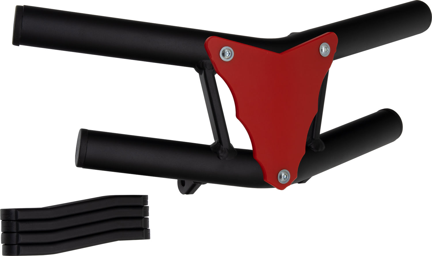 Front Bumper Waspe Lite Textured Black Tube / Red Plate