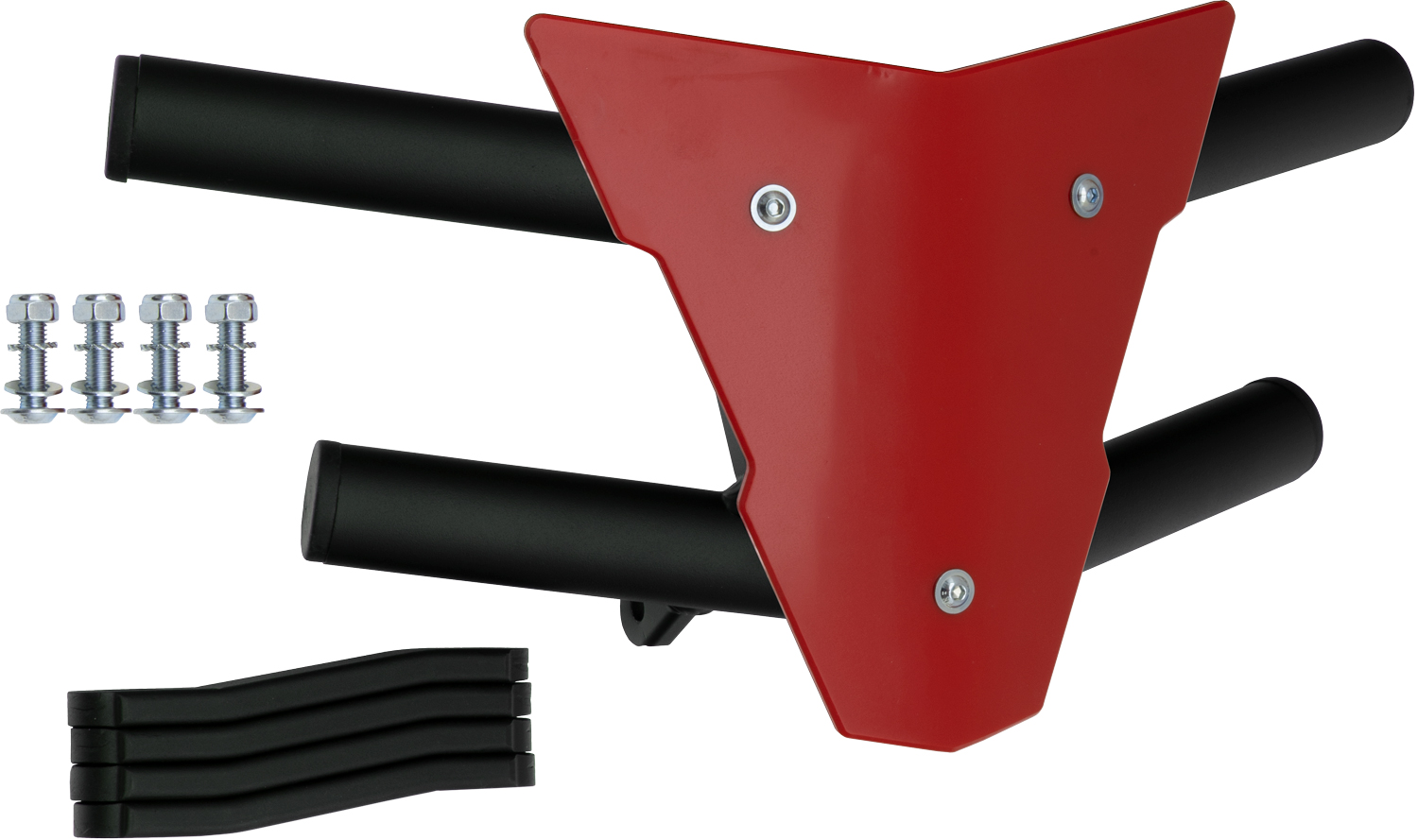 Front Bumper Waspe Textured Black Tube / Red Plate