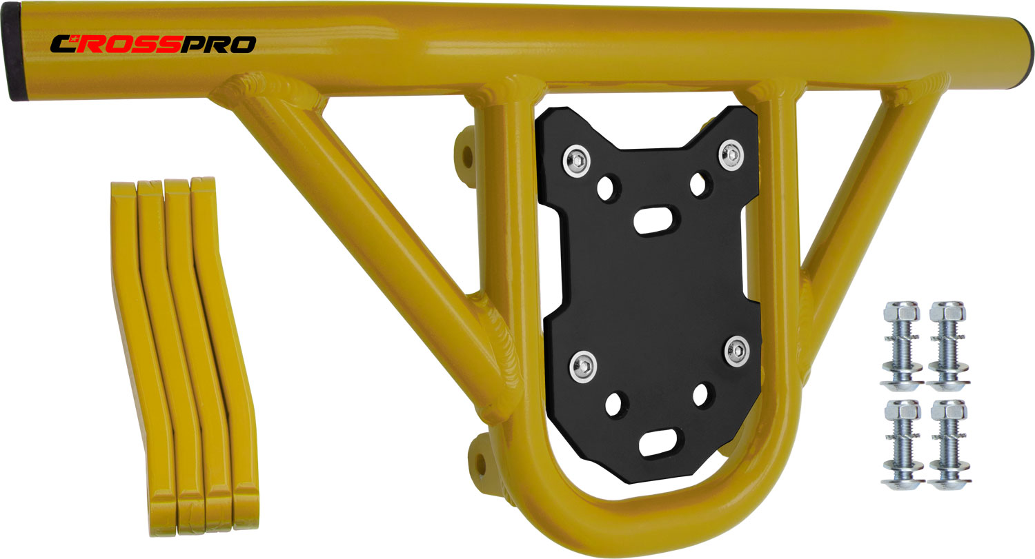 Front Bumper Hat Yellow Tube / Black Plate