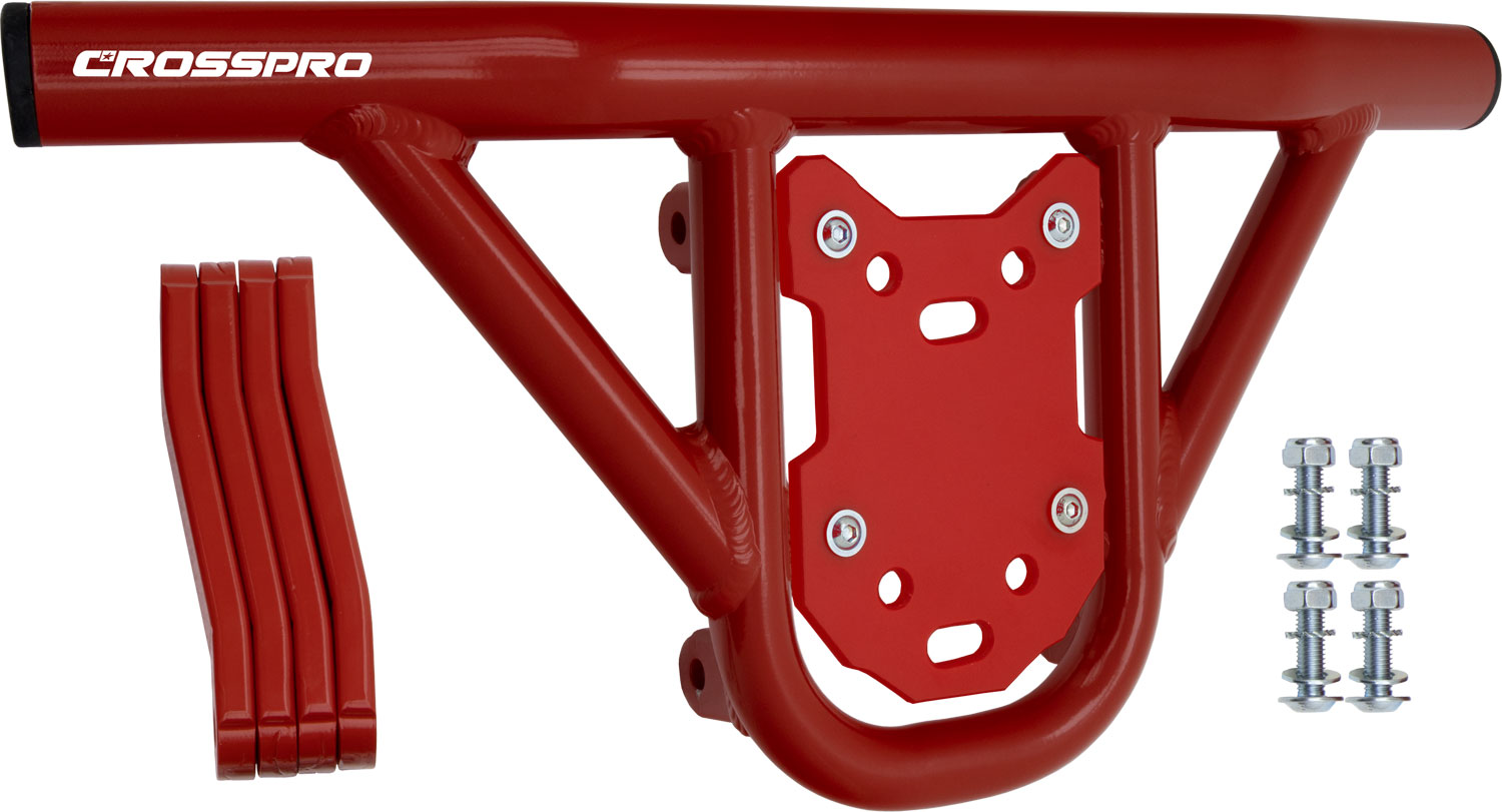 Front Bumper Hat Red Tube / Red Plate