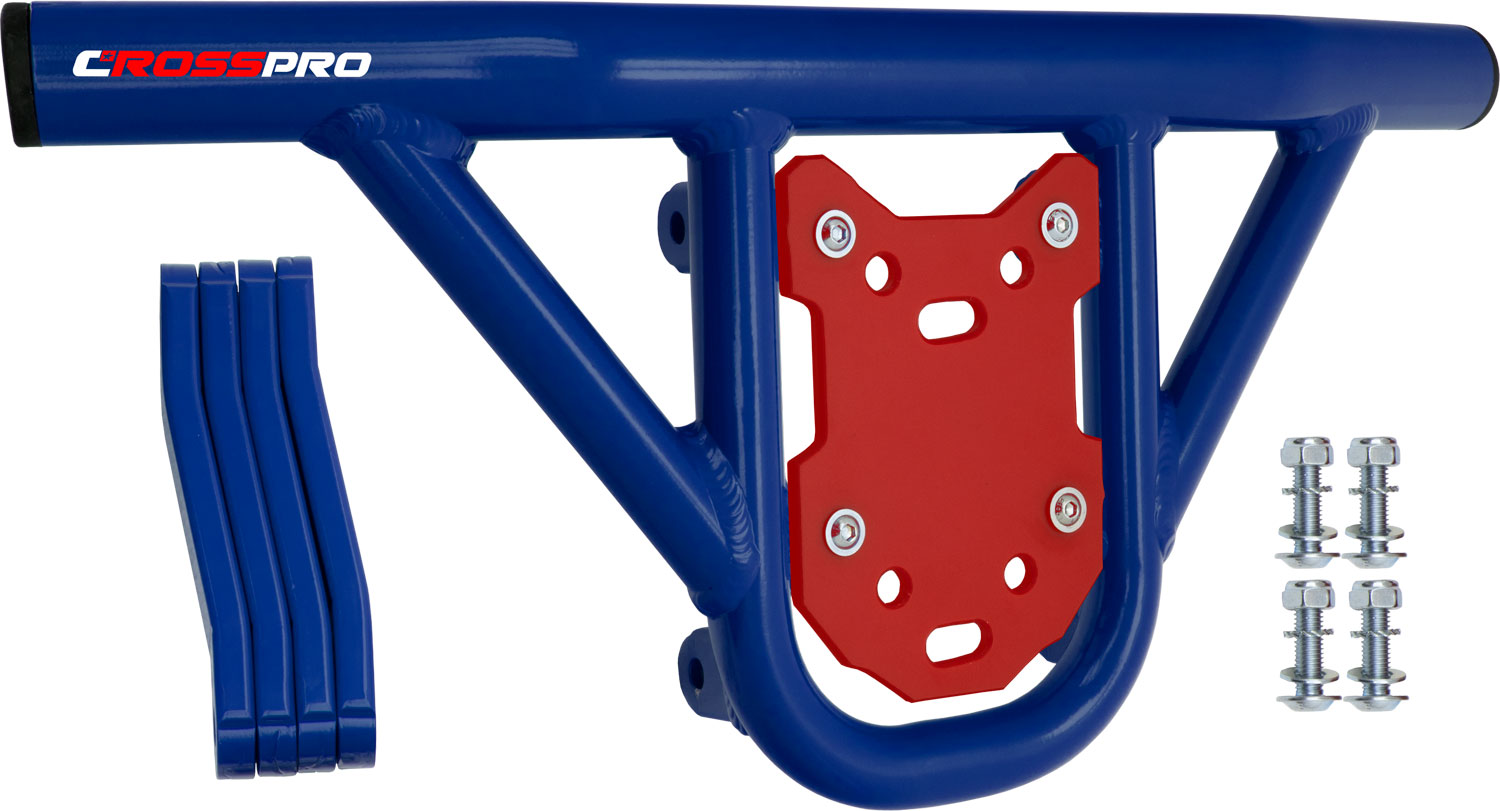 Front Bumper Hat Blue Tube / Red Plate