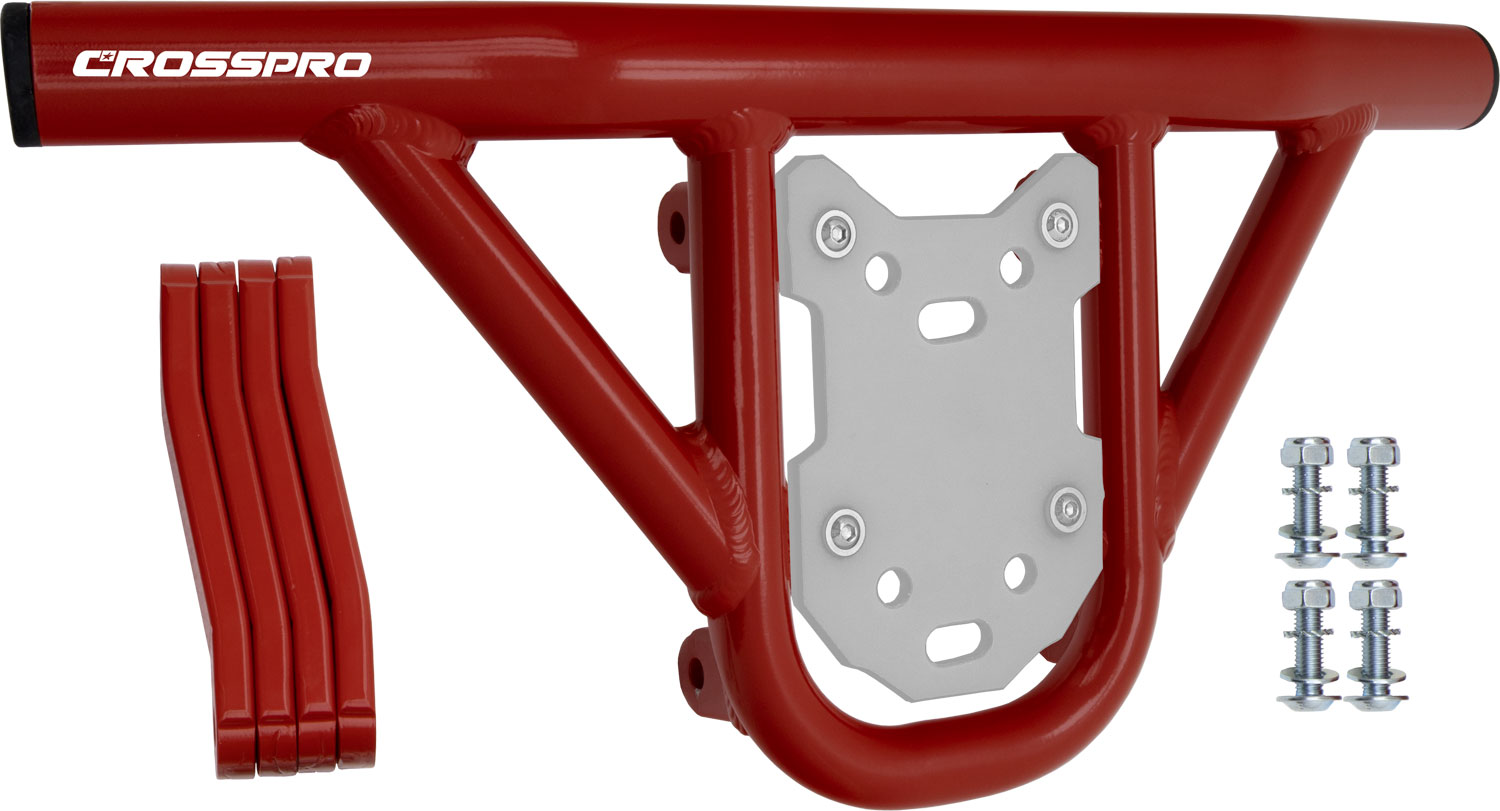 Front Bumper Hat Red Tube / White Plate