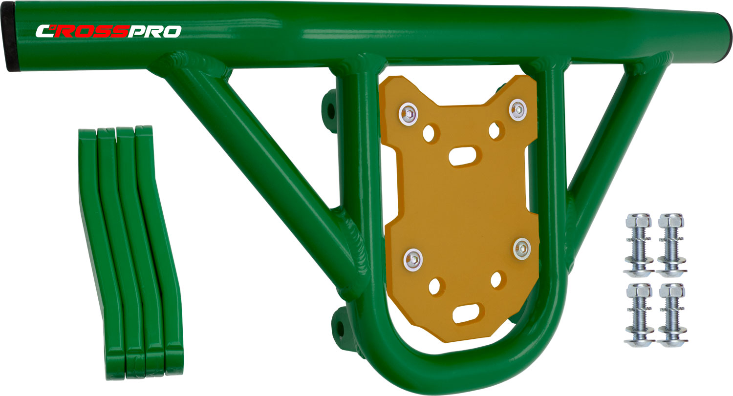 Front Bumper Hat Green Tube / Yellow Plate
