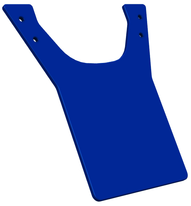 Number Plate Rear Hold DTC Blue