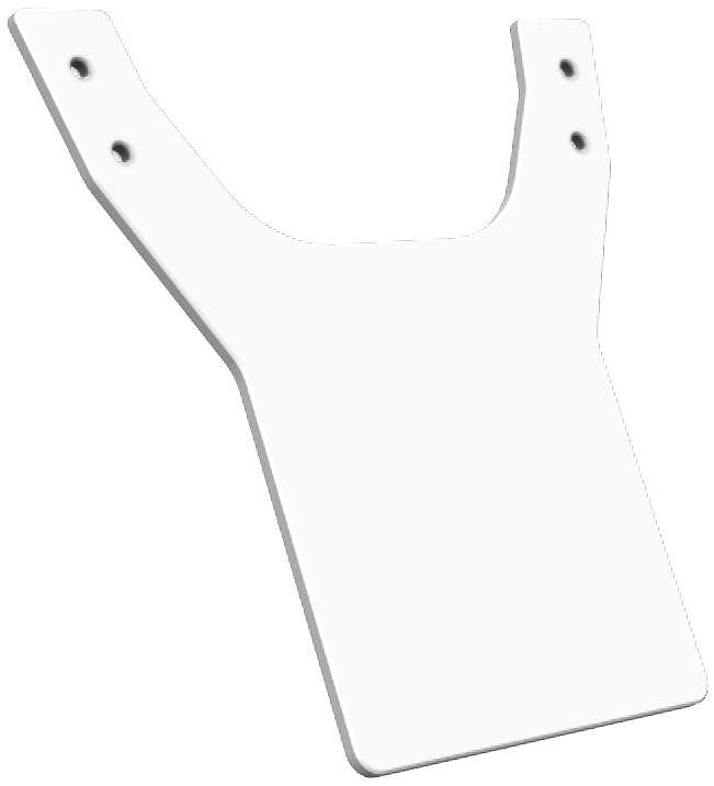 Number Plate Rear Hold DTC White