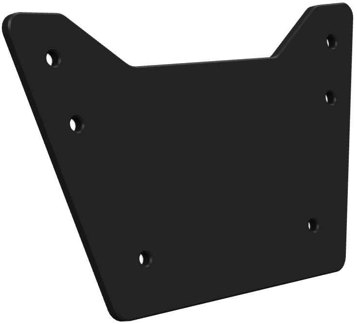 Number Plate Rear Hold DTC Black
