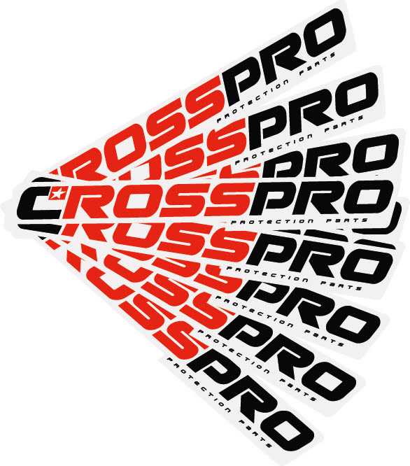 White Stickers CrossPro (10un)