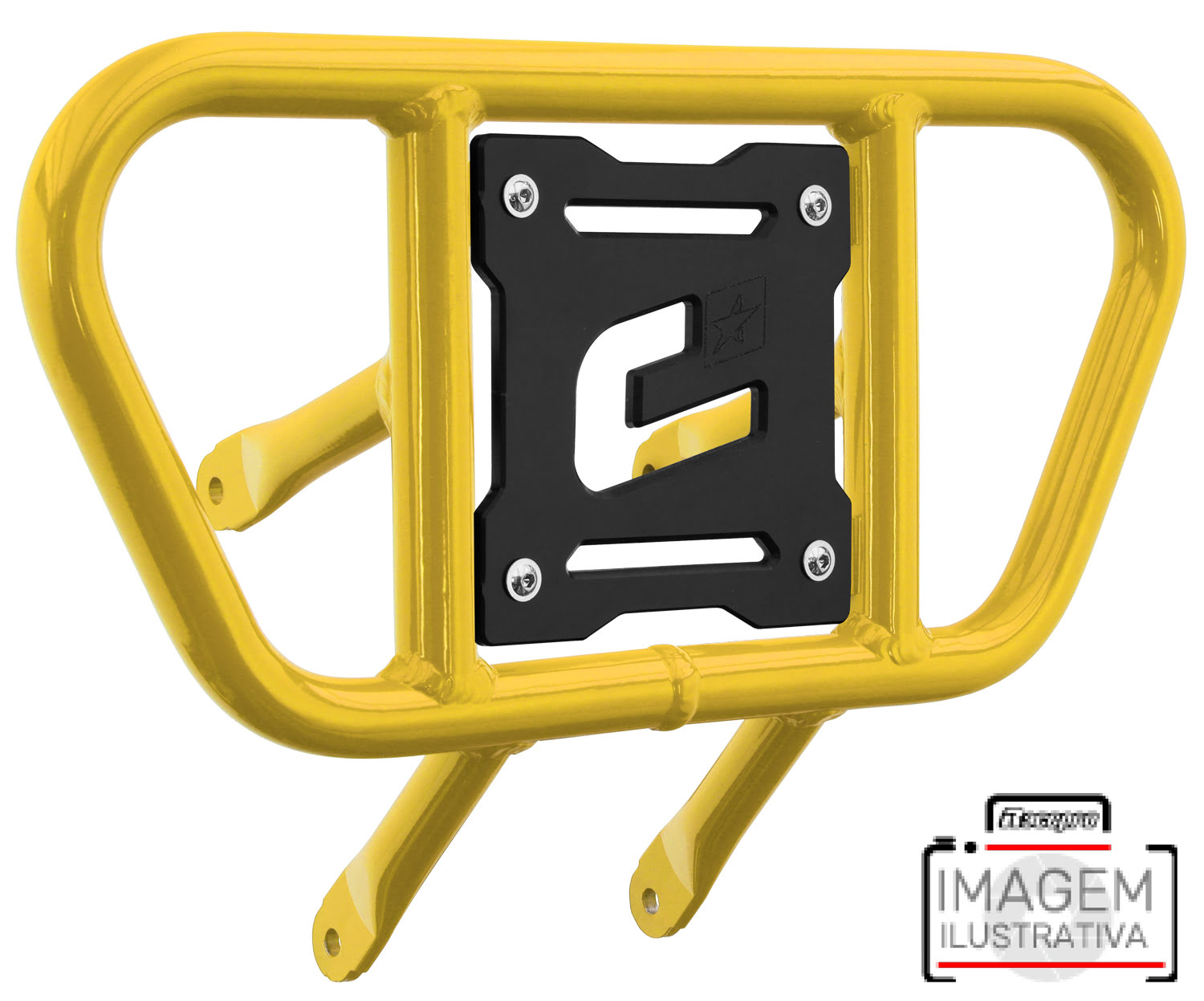 Front Bumper CR01 Yellow Tube / Black Plate