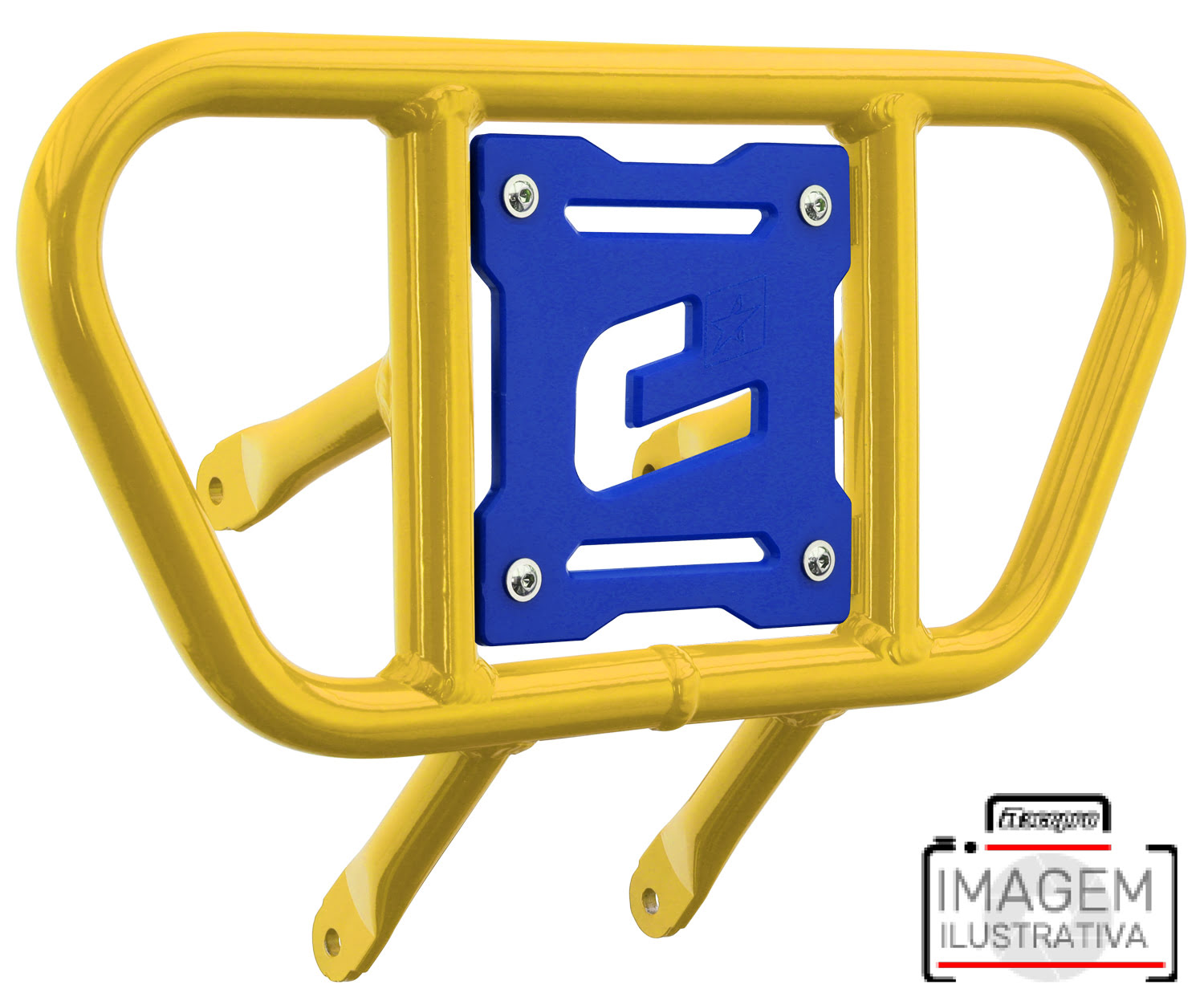 Front Bumper CR01 Yellow Tube / Blue Plate