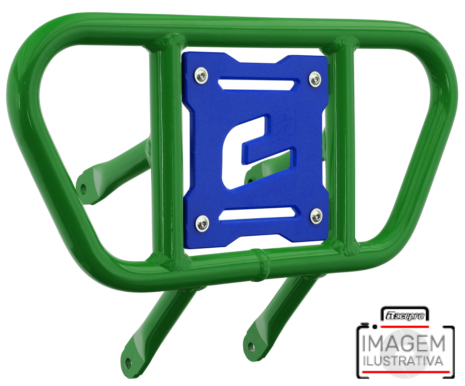 Front Bumper CR01 Green Tube / Blue Plate