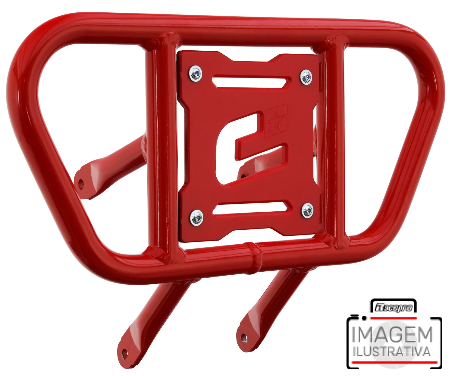 Front Bumper CR01 Red Tube / Red Plate