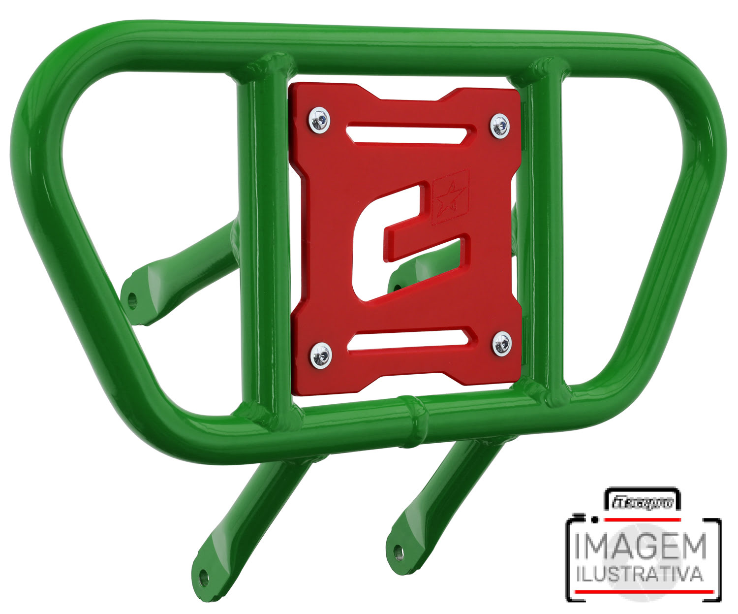 Front Bumper CR01 Green Tube / Red Plate