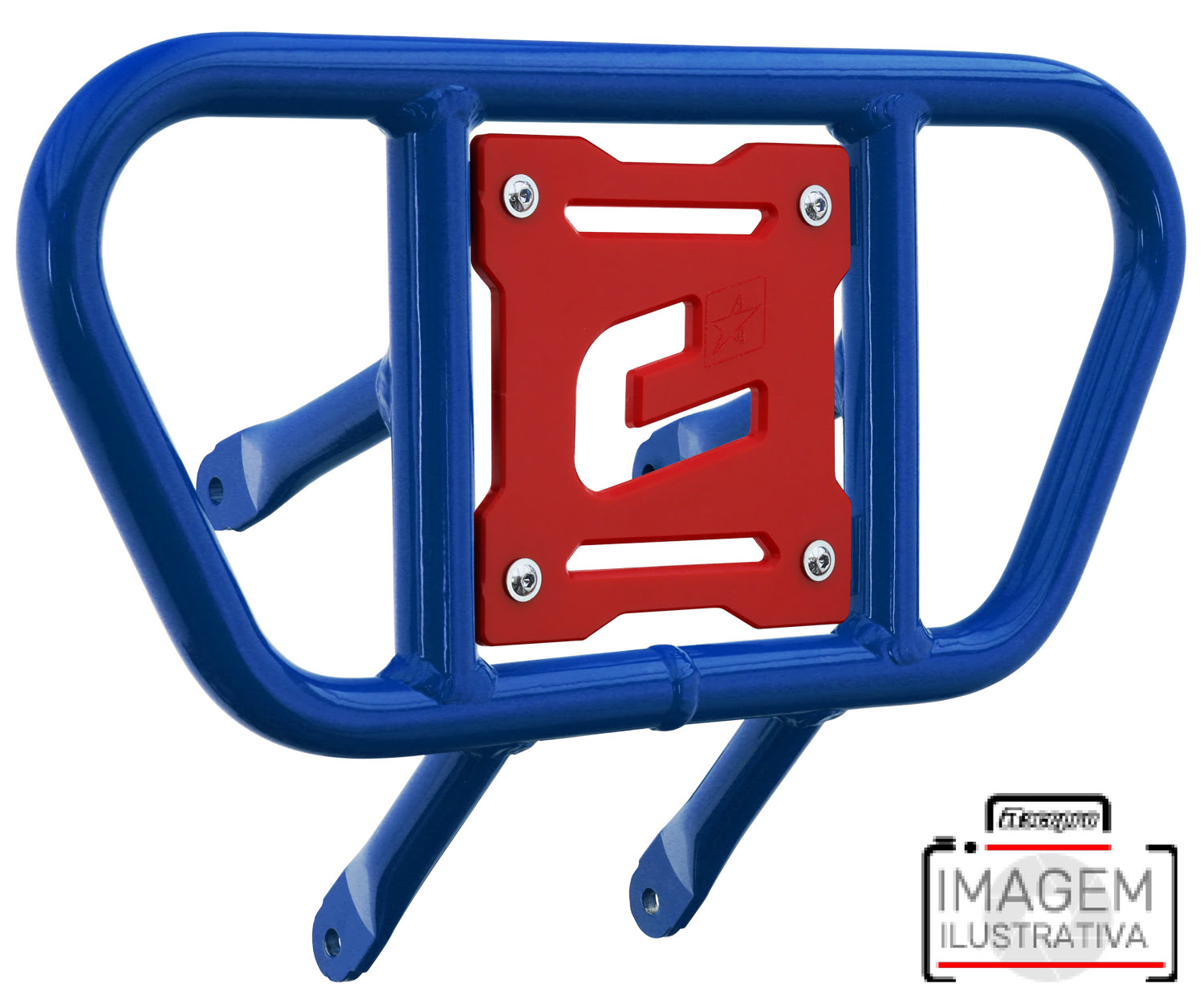 Front Bumper CR01 Blue Tube / Red Plate
