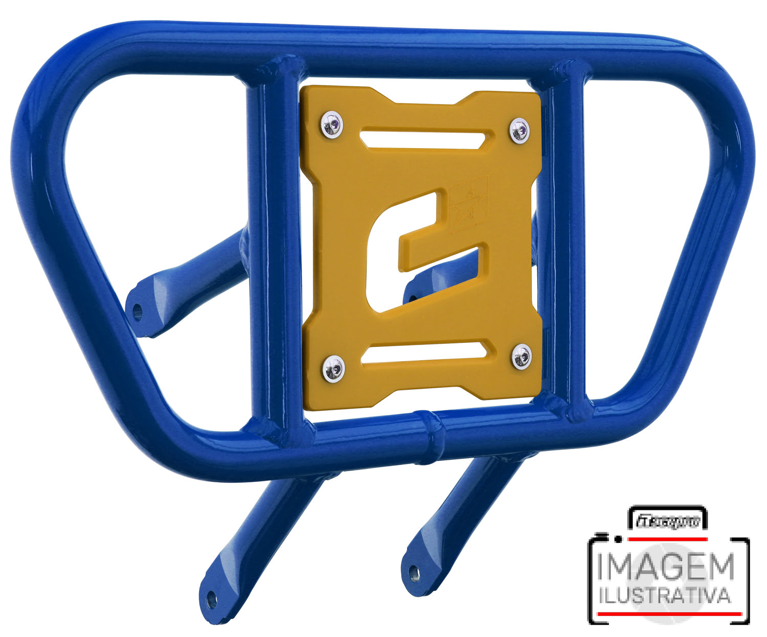 2CP229____0711.JPG - Front Bumper CR01 Blue Tube / Yellow Plate