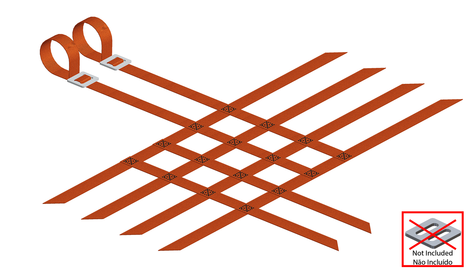 Correias de Nerf-Bar (kit) CROSSPRO 