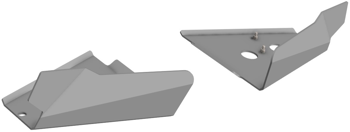 Proteção de Triangulos Frente Aluminio CROSSPRO 
