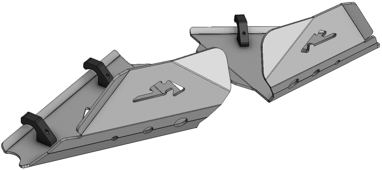Proteção de Triangulos Frente Aluminio CROSSPRO 
