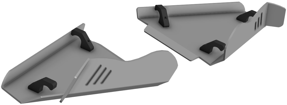 Proteção de Triangulos Frente Aluminio CROSSPRO 