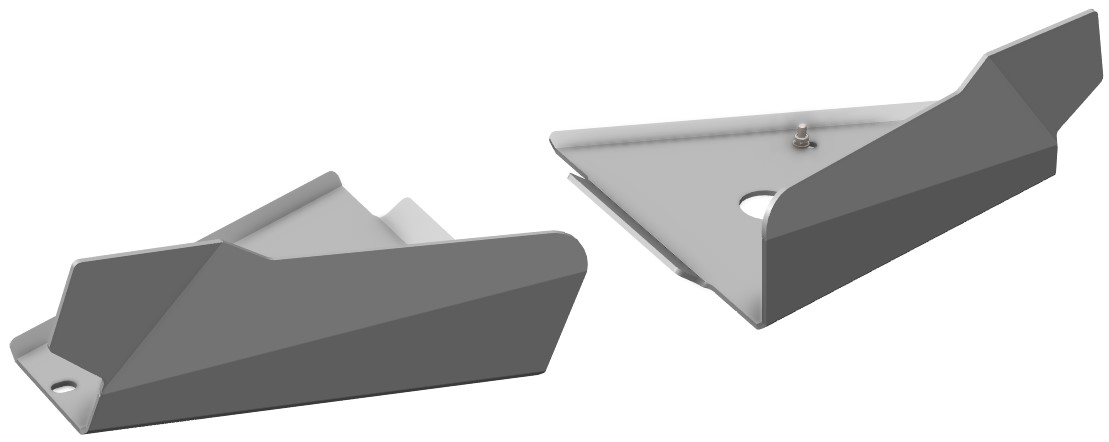 Proteção de Triangulos Frente Aluminio CROSSPRO 