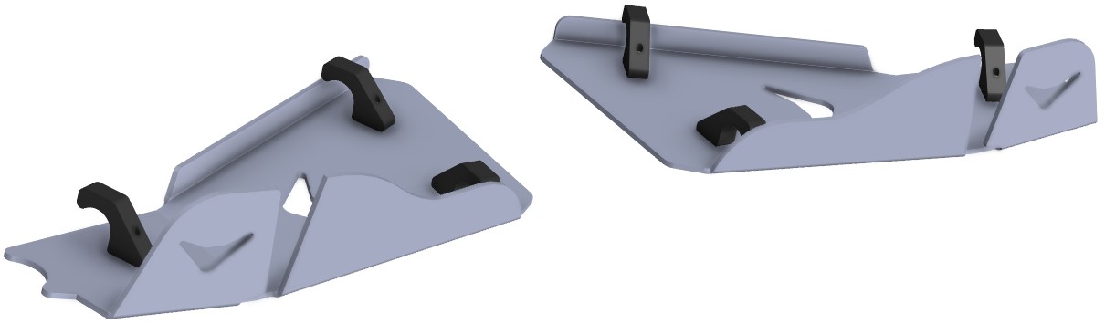 Proteção de Triangulos Frente Aluminio CROSSPRO 