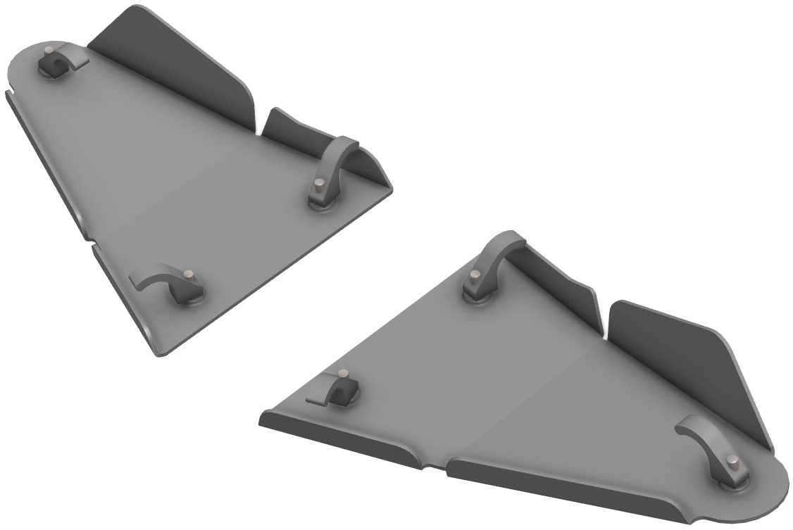 Proteção de Triangulos Frente Aluminio CROSSPRO 