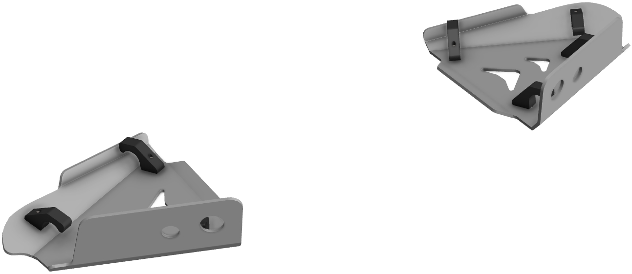 Proteção de Triangulos Frente Aluminio CROSSPRO 