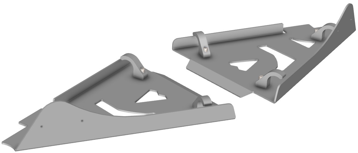 Proteção de Triangulos Frente Aluminio CROSSPRO 