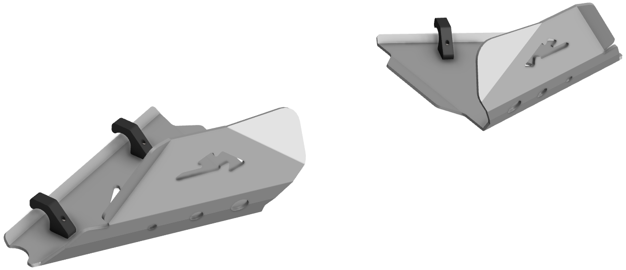 Proteção de Triangulos Frente Aluminio CROSSPRO 