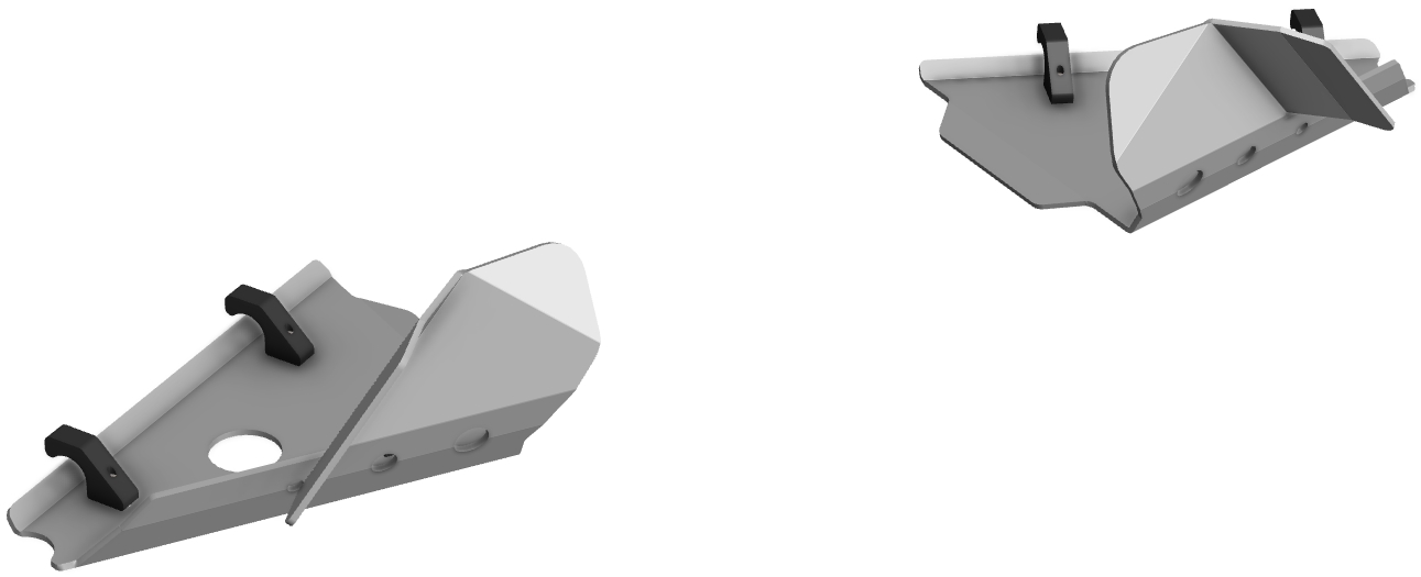 Proteção de Triangulos Frente Aluminio CROSSPRO 