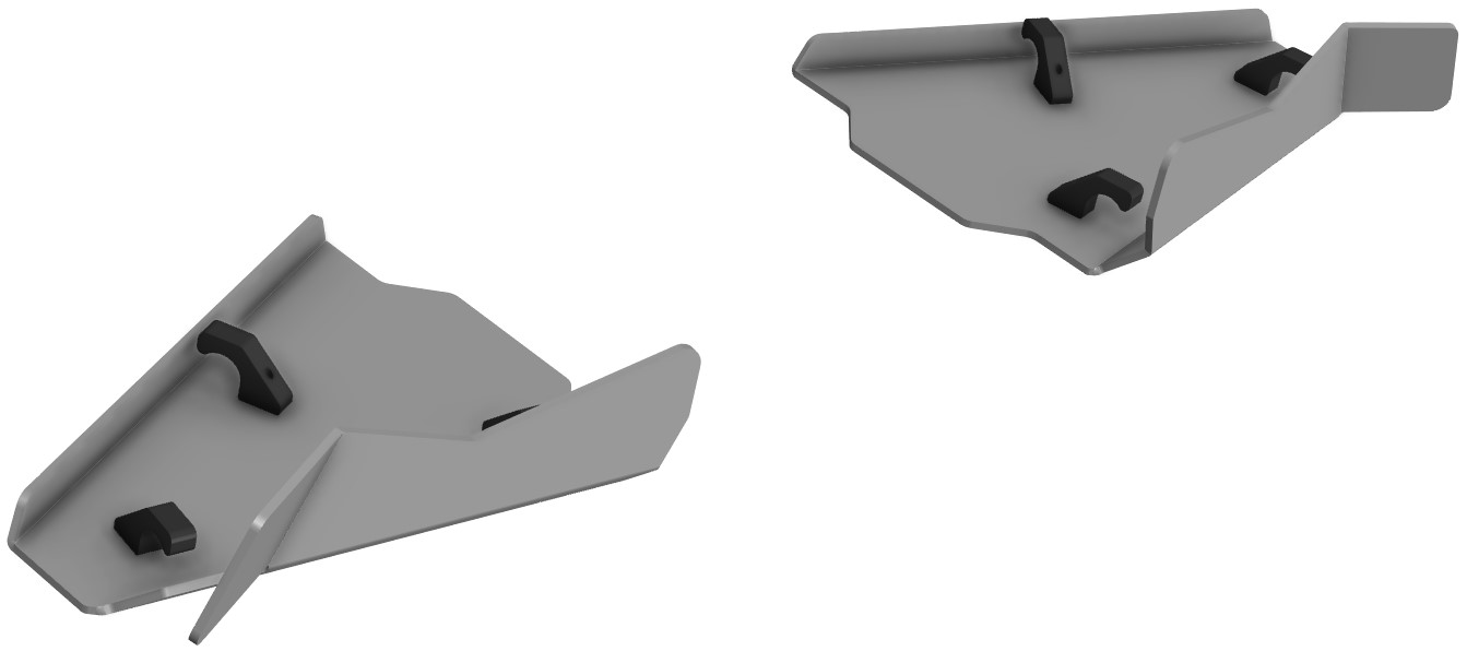 Proteção de Triangulos Frente Aluminio CROSSPRO 
