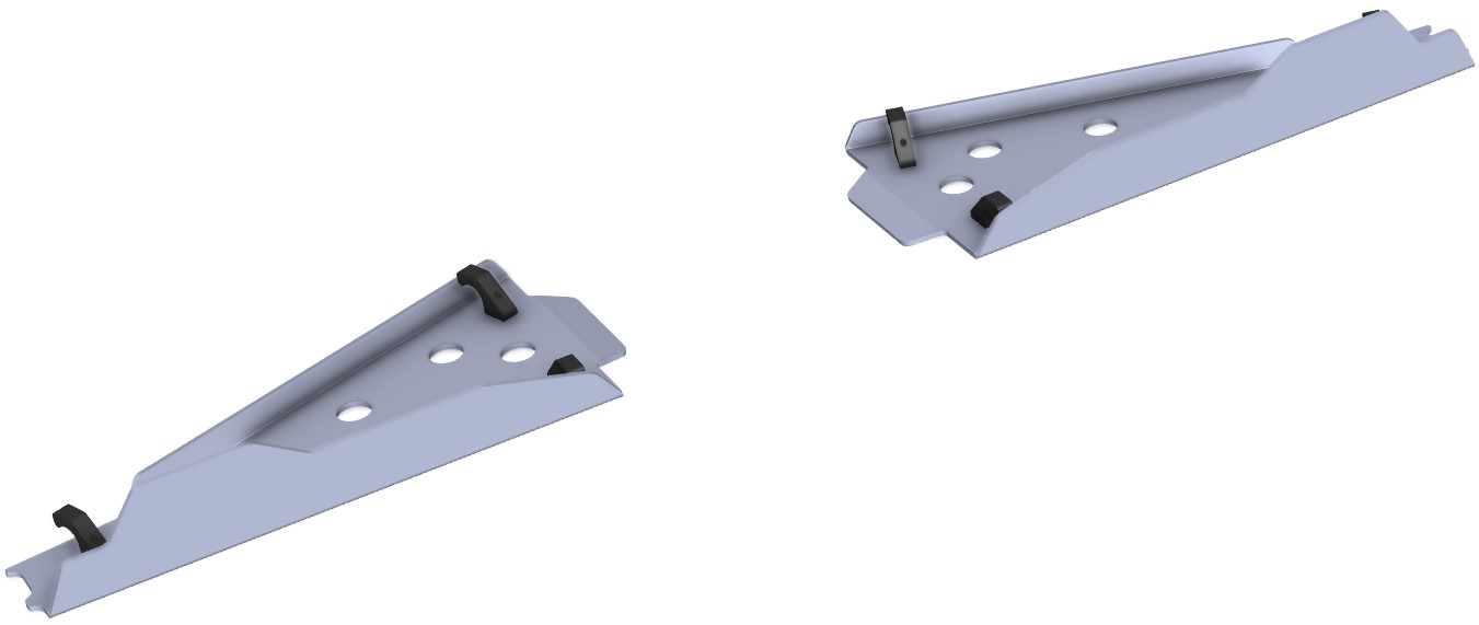Proteção de Triangulos Frente Aluminio CROSSPRO 
