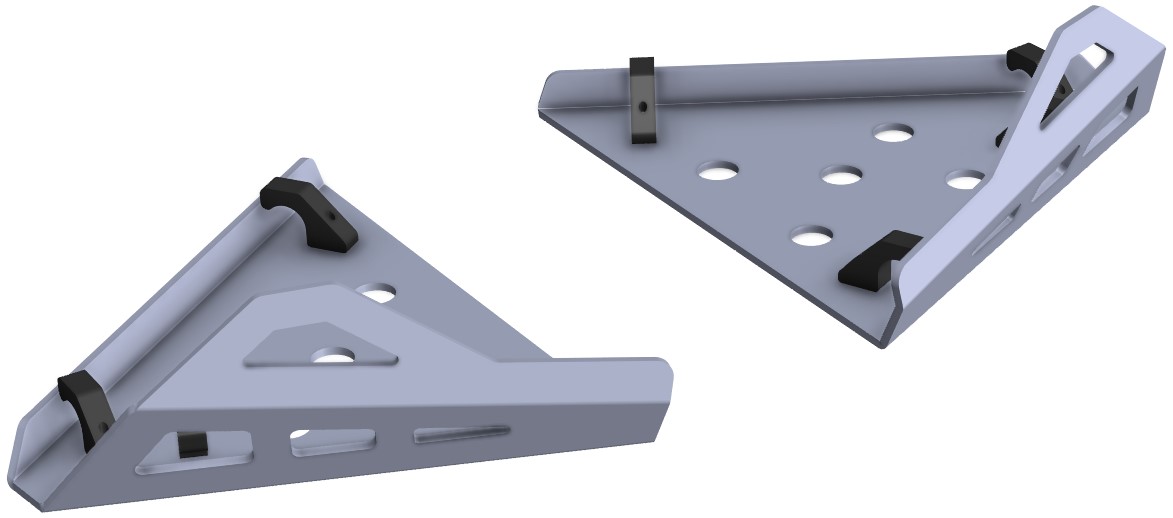 Proteção de Triangulos Frente Aluminio CROSSPRO 