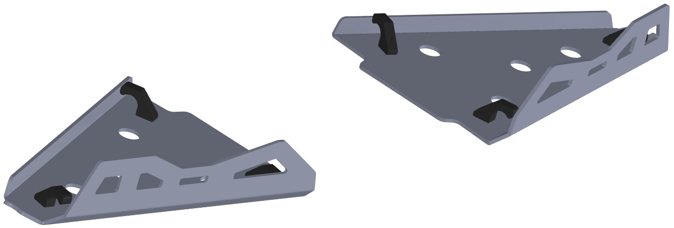 Proteção de Triangulos Frente Aluminio CROSSPRO 