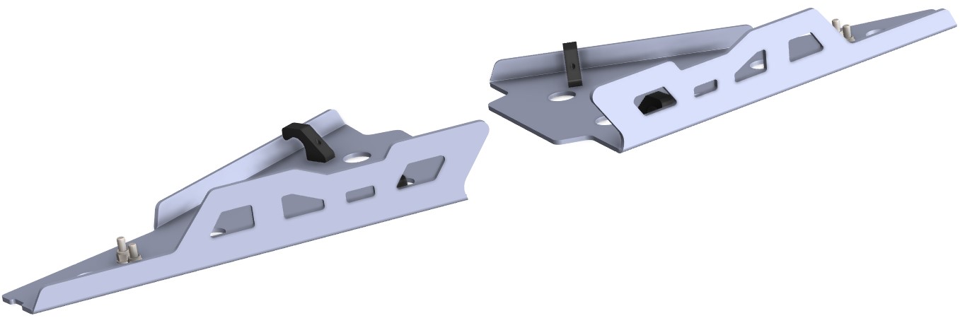 Proteção de Triangulos Frente Aluminio CROSSPRO 