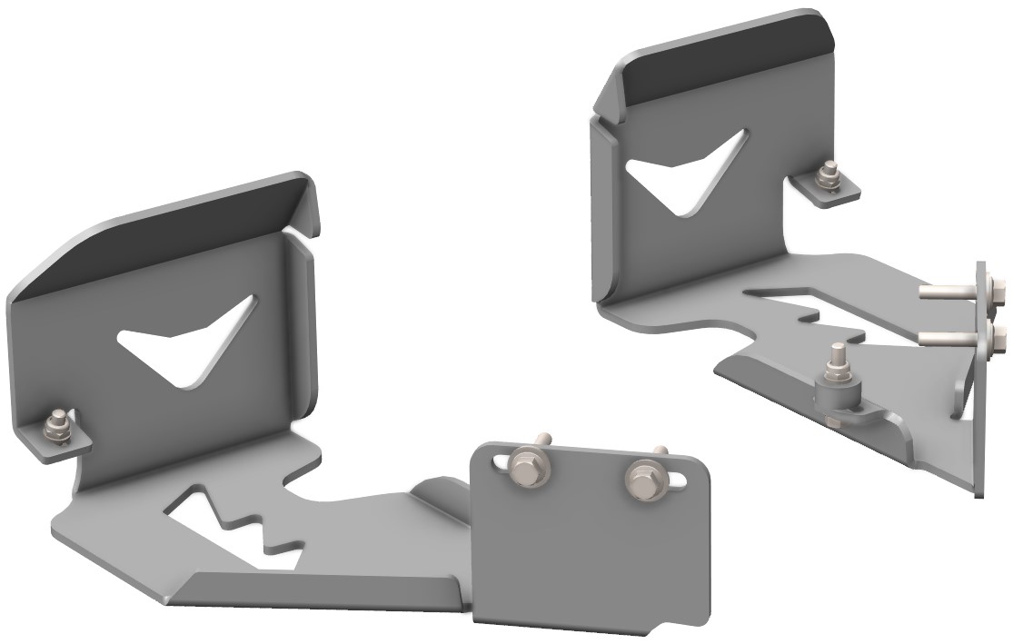Proteção de Triangulos Trás Aluminio CROSSPRO 