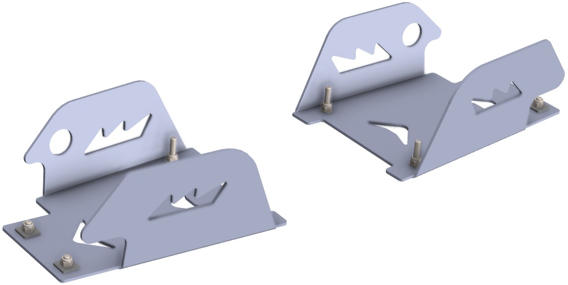 Proteção de Triangulos Trás Aluminio CROSSPRO 