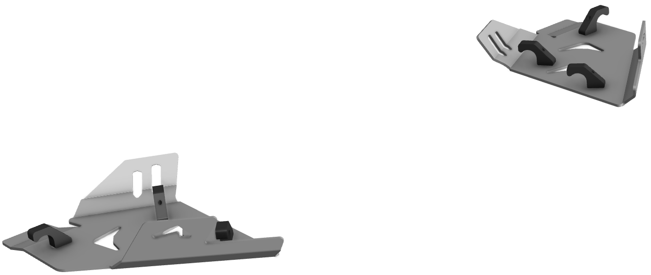 Proteção de Triangulos Trás Aluminio CROSSPRO 