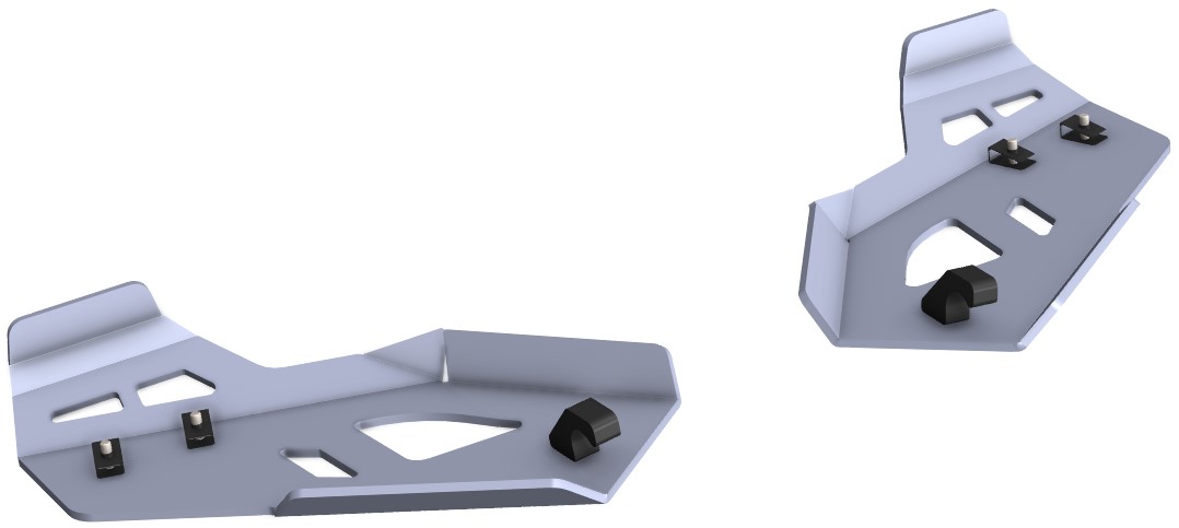 Proteção de Triangulos Trás Aluminio CROSSPRO 