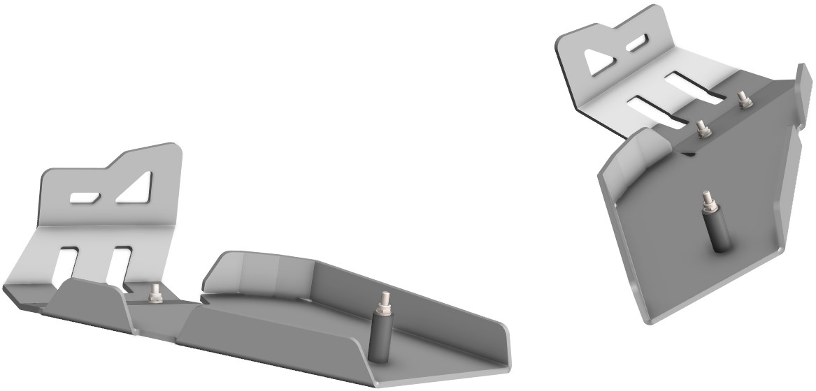 Proteção de Triangulos Trás Aluminio CROSSPRO 
