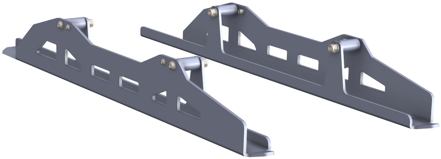 Proteção de Triangulos Trás Aluminio CROSSPRO 