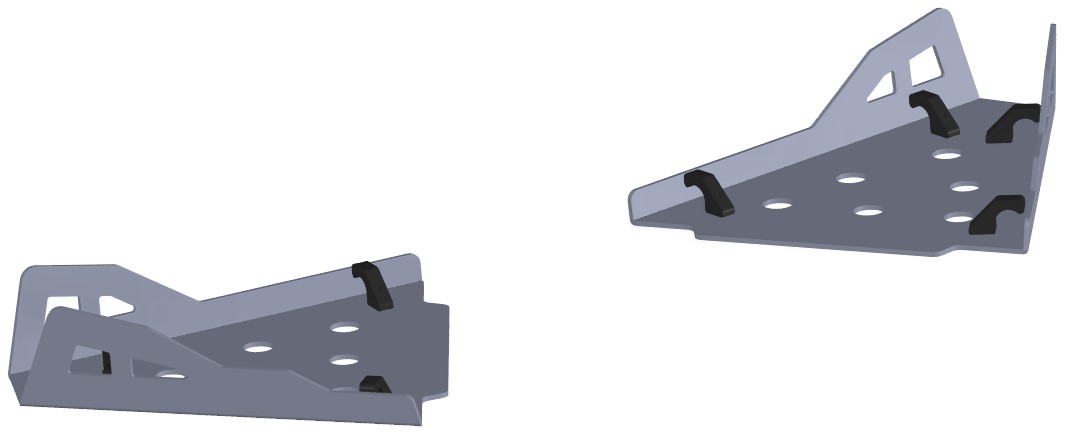 Proteção de Triangulos Trás Aluminio CROSSPRO 