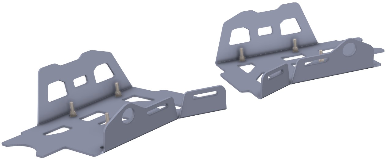 Proteção de Triangulos Trás Aluminio CROSSPRO 