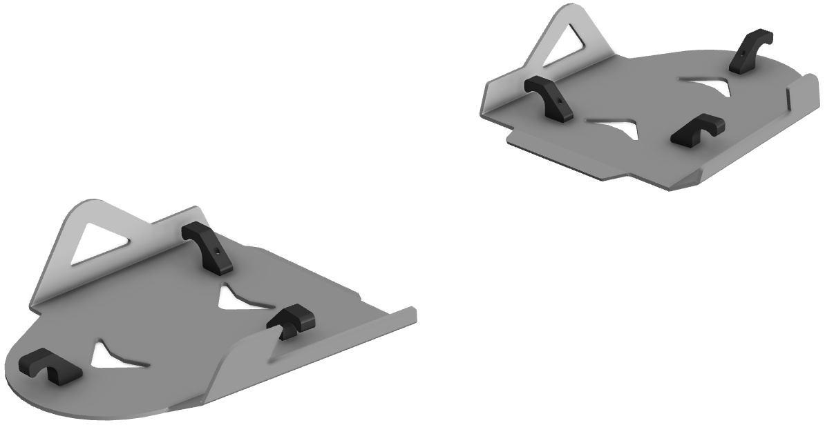 Proteção de Triangulos Trás Aluminio CROSSPRO 