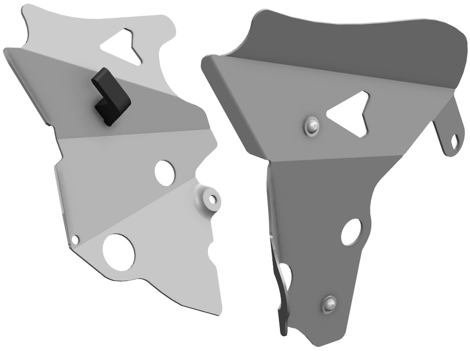 Proteção Lateral de Chassi Aluminio CROSSPRO 