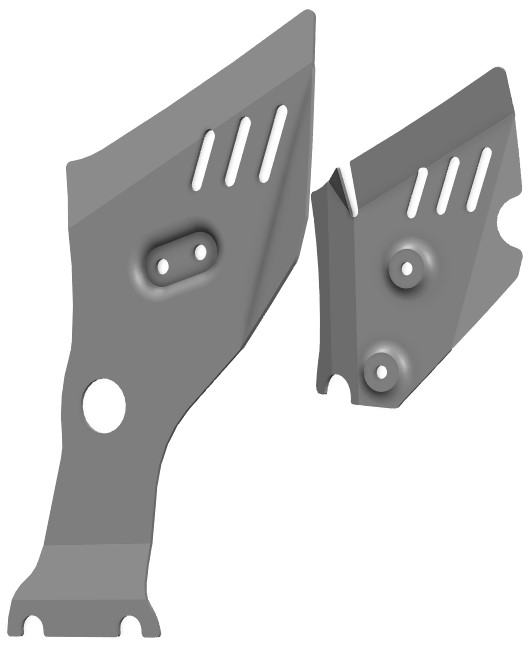 Proteção Lateral de Chassi Aluminio CROSSPRO 