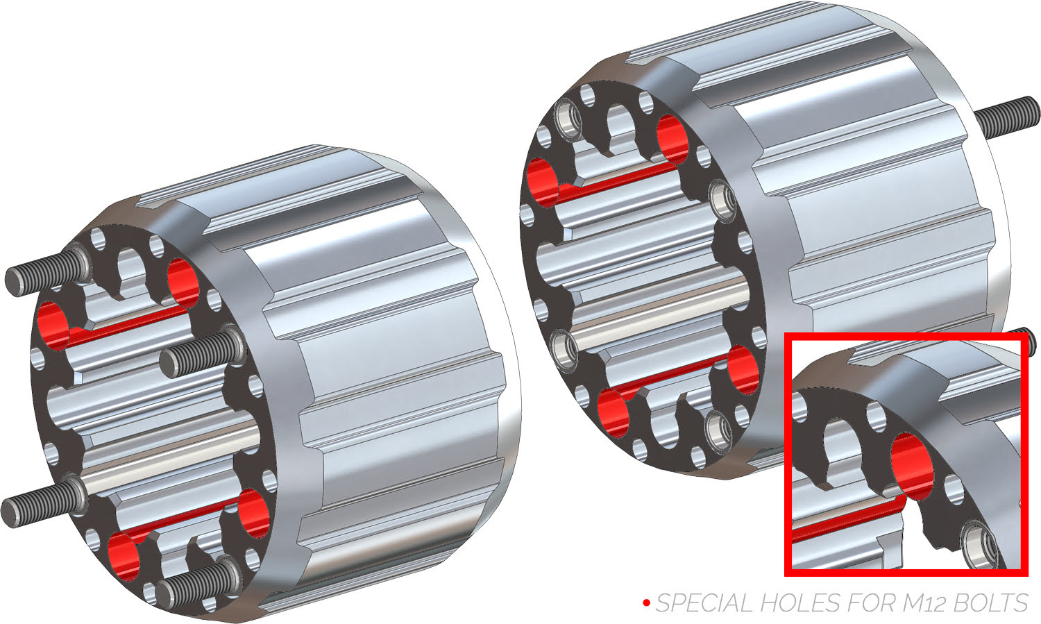 Alargadores de Roda (kit 2) Hard Racing CROSSPRO 