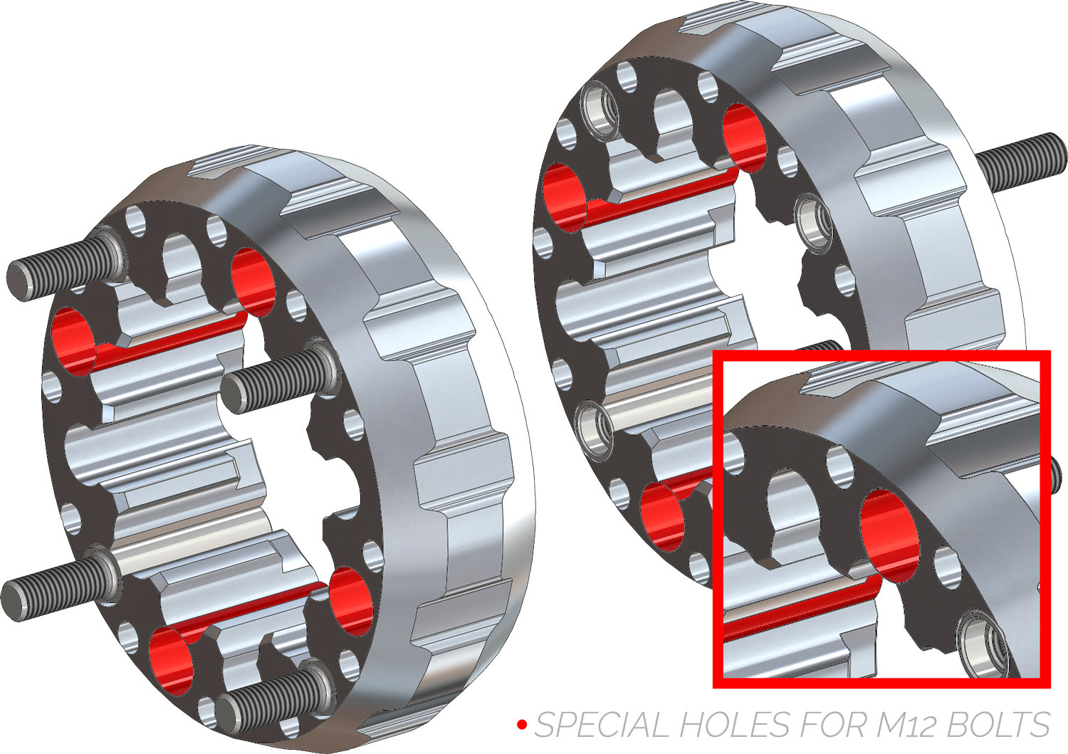 Alargadores de Roda (kit 2) Hard Racing CROSSPRO 