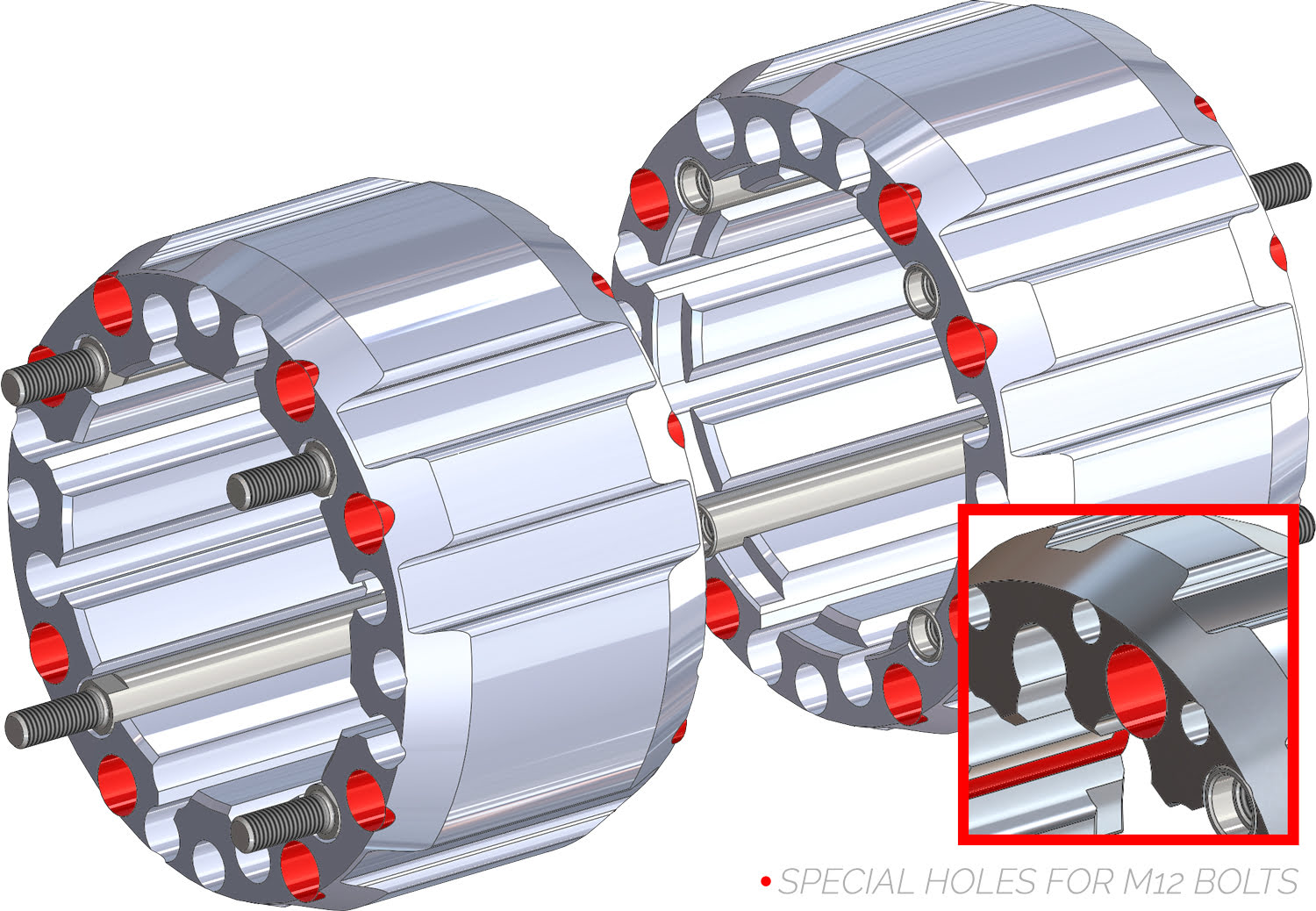 Alargadores de Roda (kit 2) Hard Racing CROSSPRO 