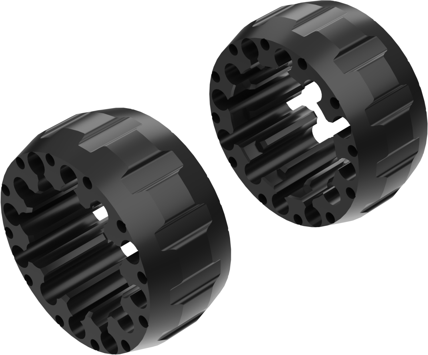 Wheel Spacers Model A 65mm (Without bolts) Black CROSSPRO 