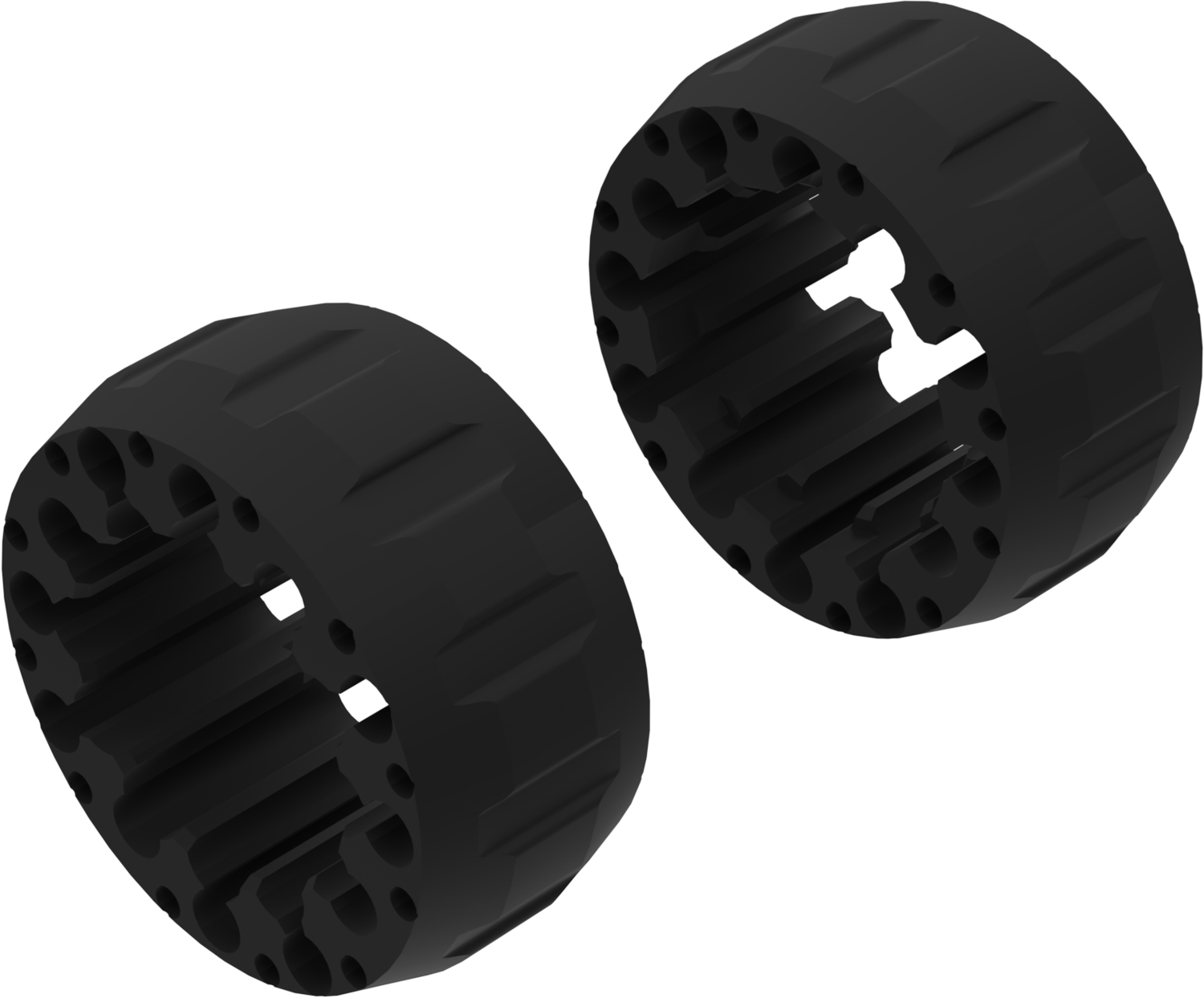 Alargadores de Roda Modelo A 65mm (Sem pernos) Preto Textura CROSSPRO 